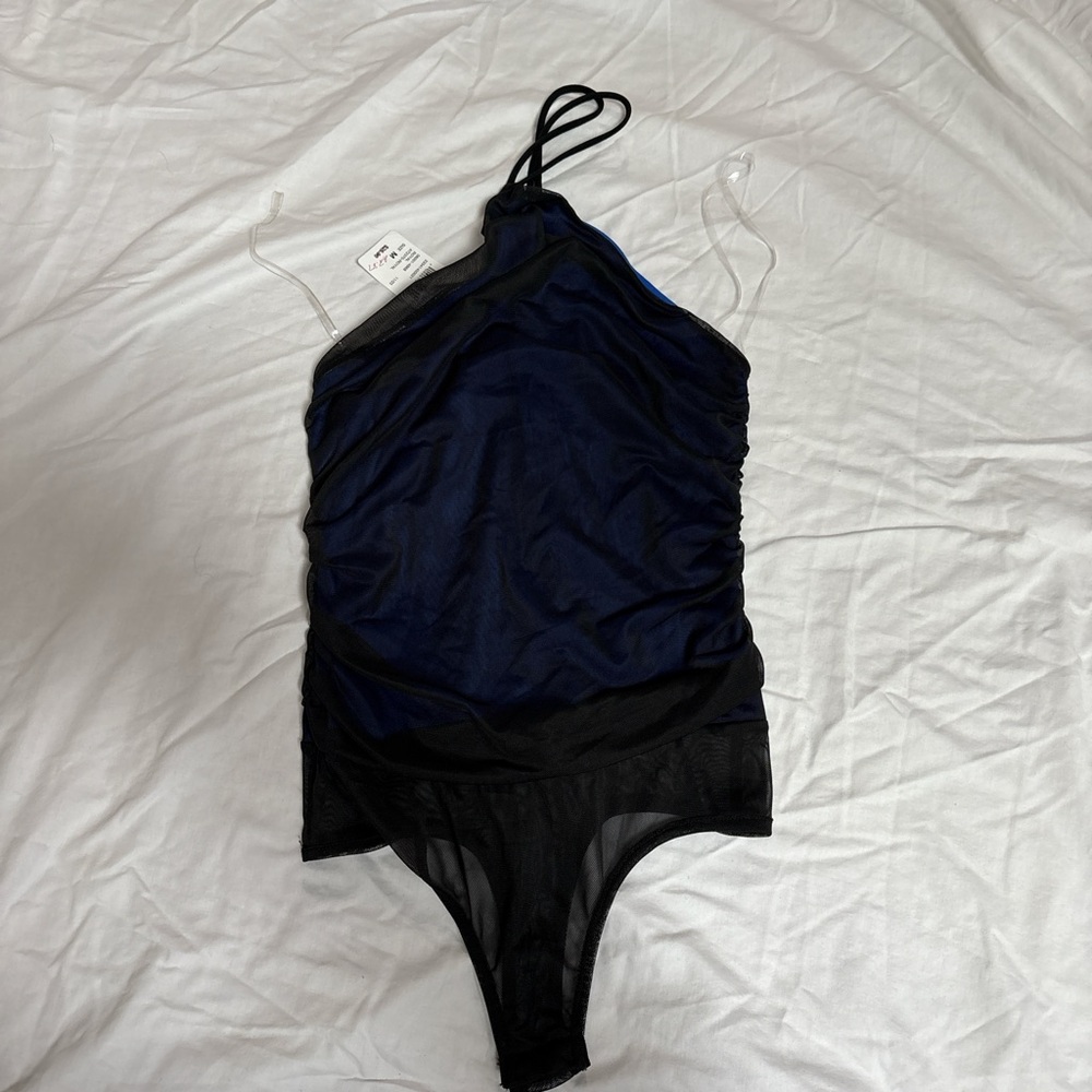 Windsor Royal Blue and Black Bodysuit